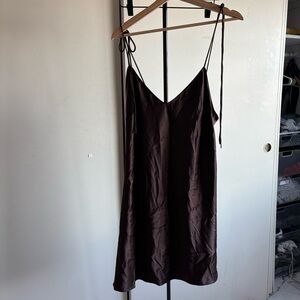 Victoria's Secret Brown Slip Dress
